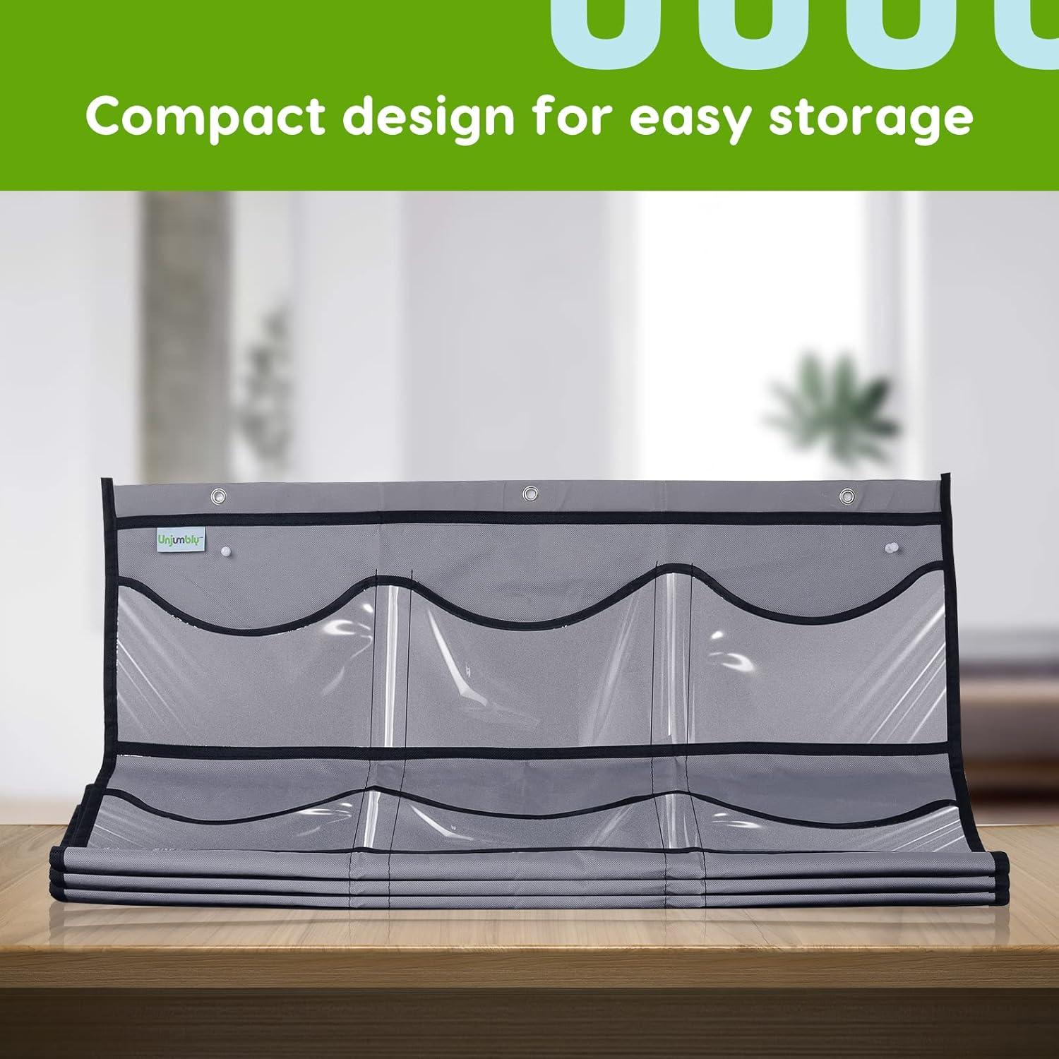 Organizador de Gorras Unjumbly 24 Bolsillos Colgante Gris