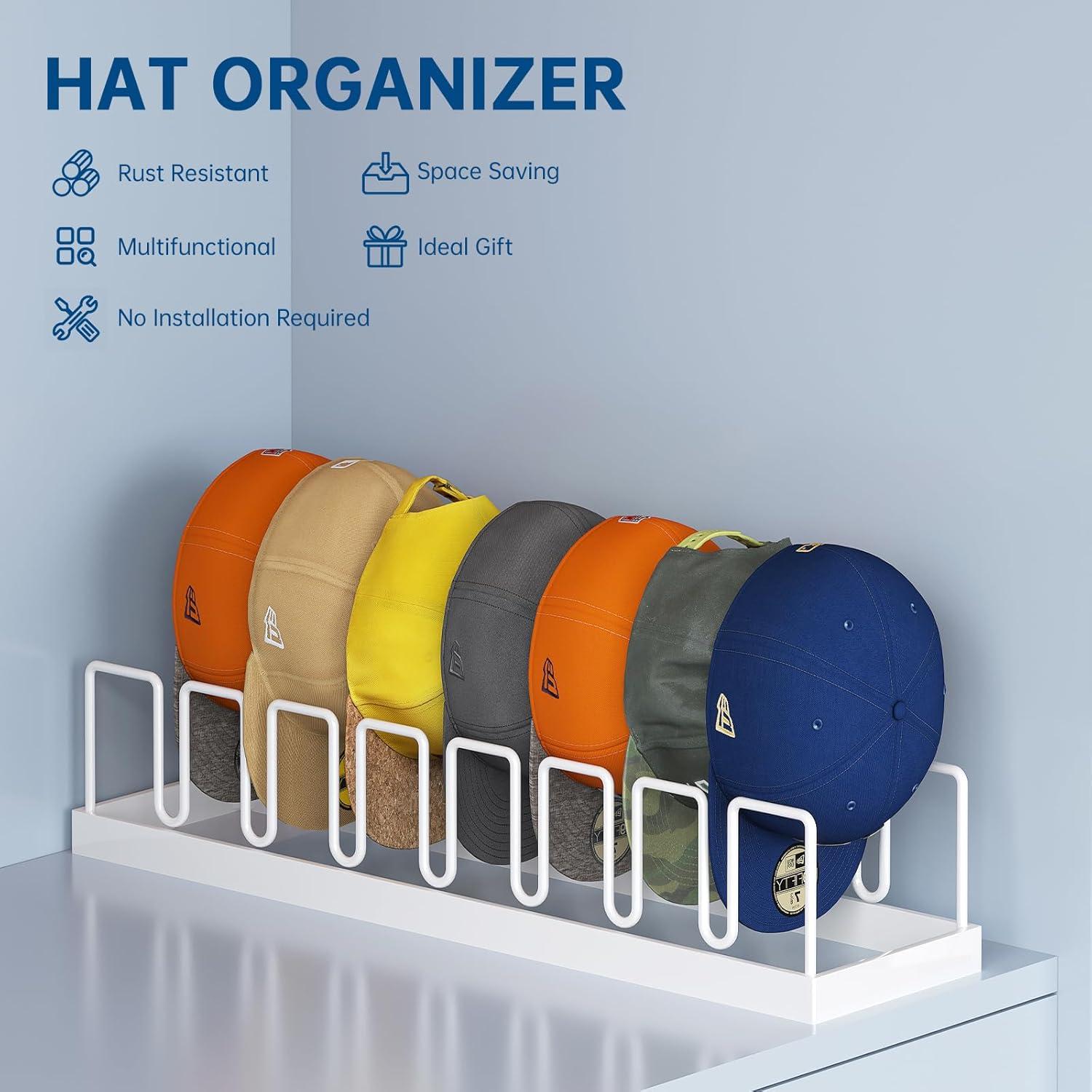 Soporte para Sombreros WOCHUANGSI - Organizador de 14 Gorras