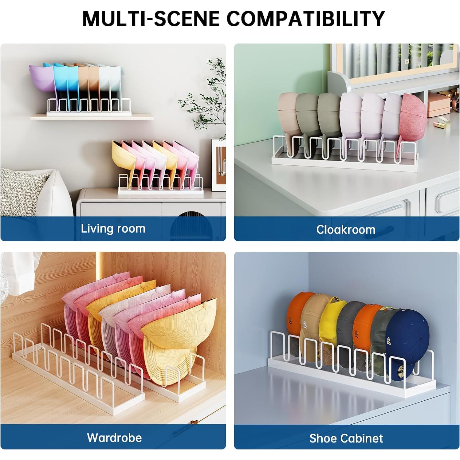 Soporte para Sombreros WOCHUANGSI - Organizador de 14 Gorras