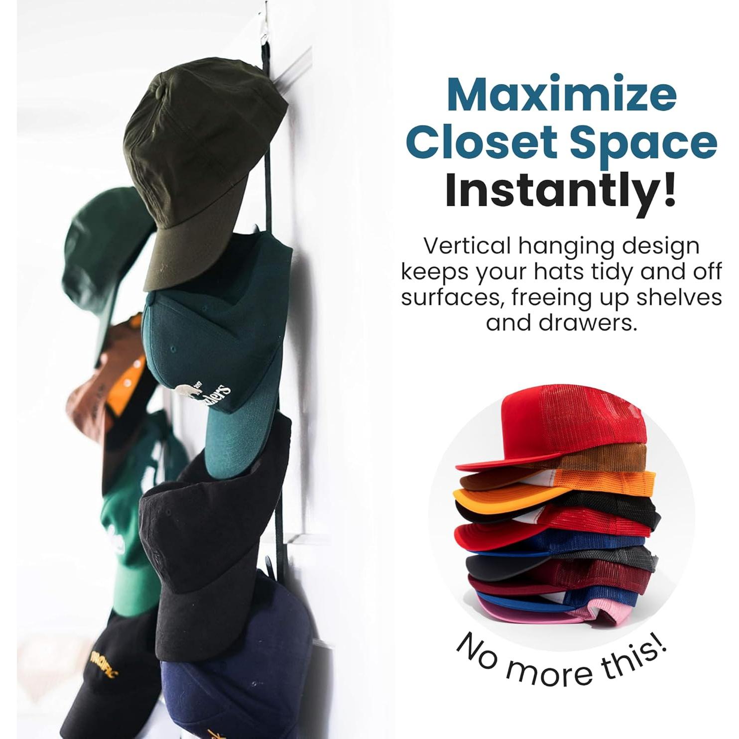 Organizador de Gorras Jokari 2 Piezas Soporta 16 Gorras