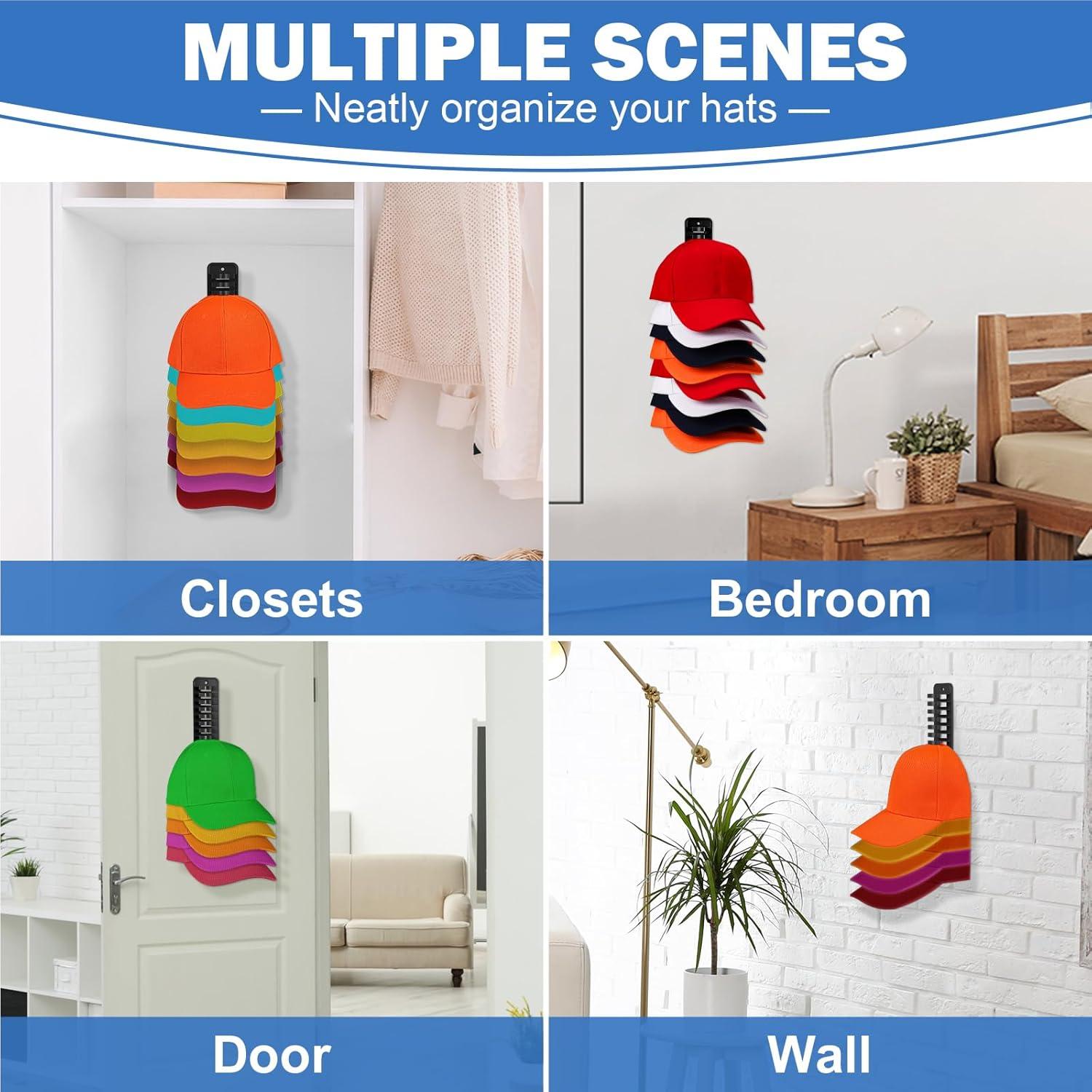 Soporte para Sombreros MAGTSMEI Negro 2 Paquetes 35 kg