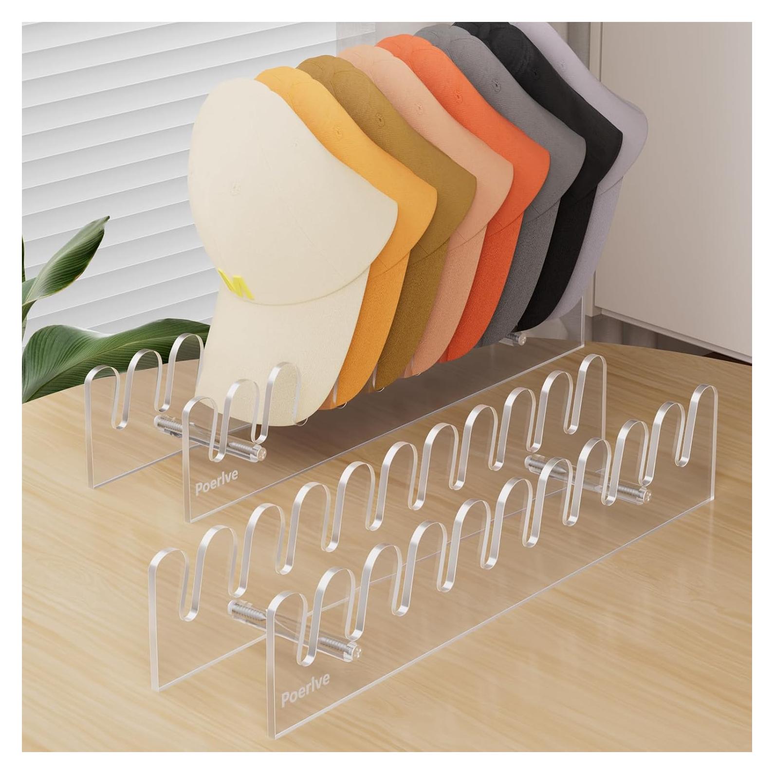 Soporte para Gorras de Béisbol Poerlve Acrílico Transparente