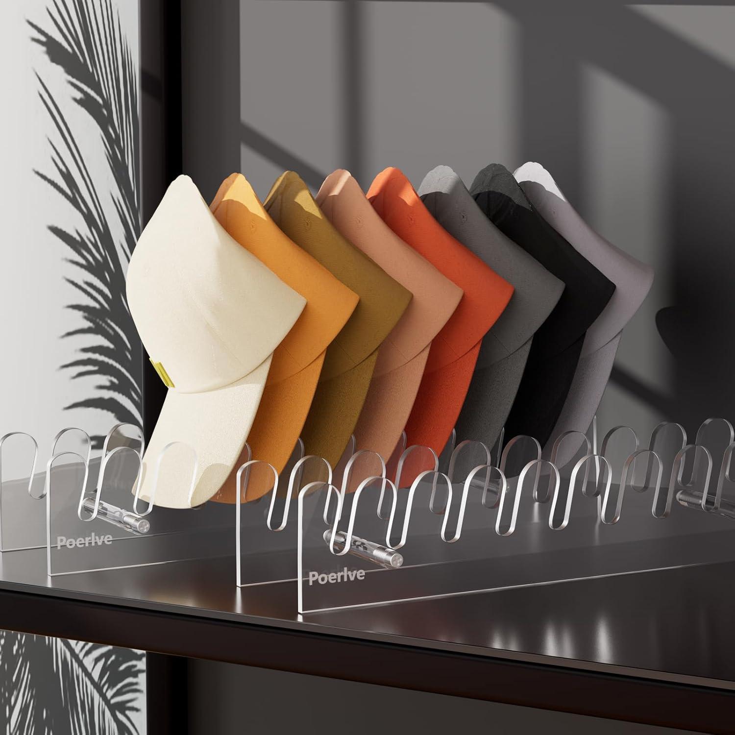 Soporte para Gorras de Béisbol Poerlve Acrílico Transparente