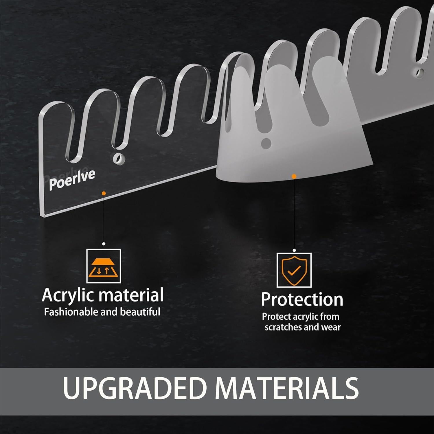 Soporte para Gorras de Béisbol Poerlve Acrílico Transparente