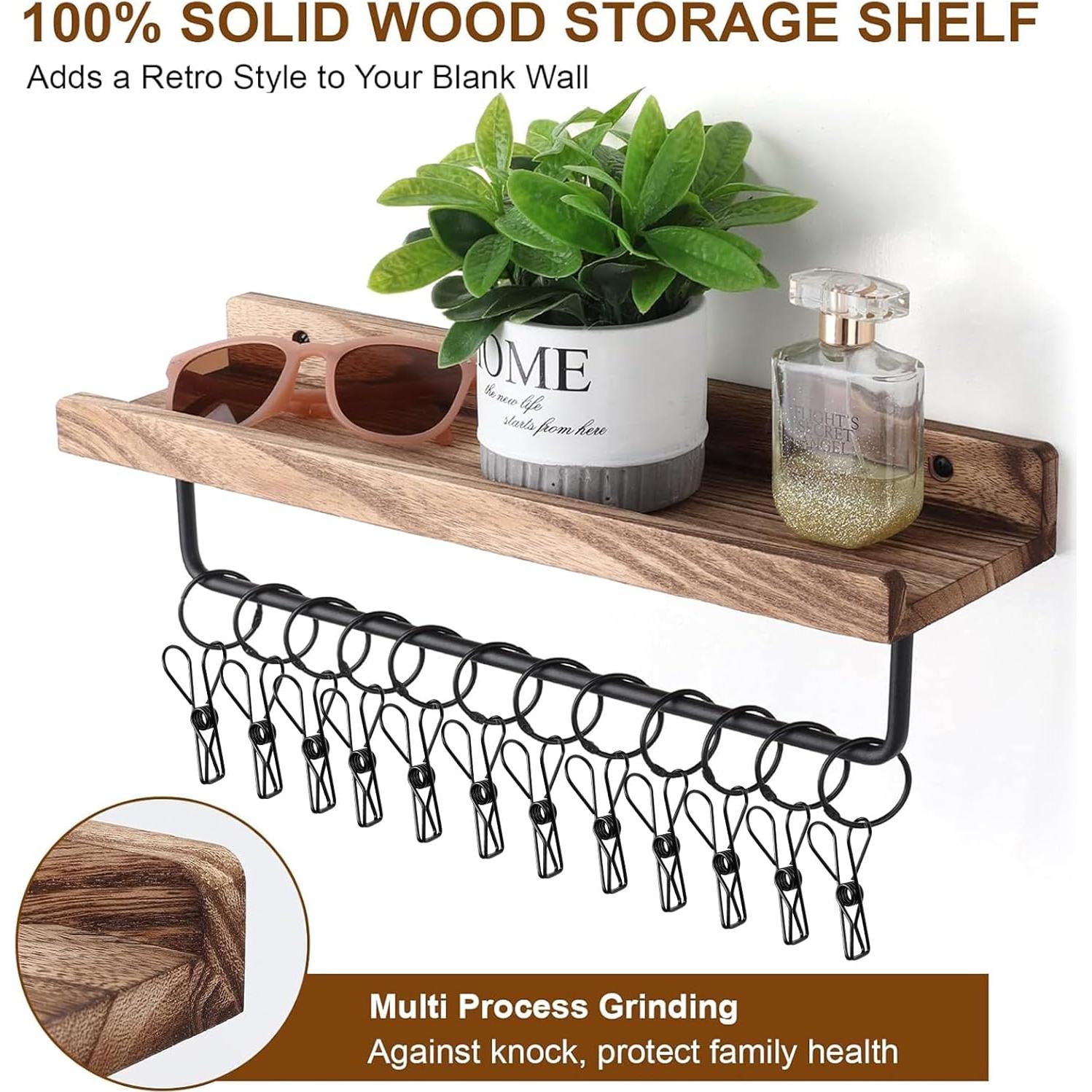 Organizador de Sombreros Hydermus con Estante Negro Carbonizado