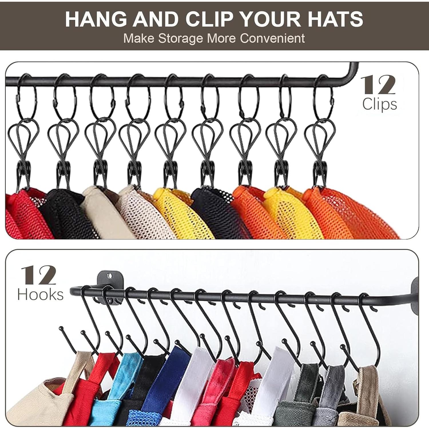 Organizador de Sombreros Hydermus con Estante Negro Carbonizado