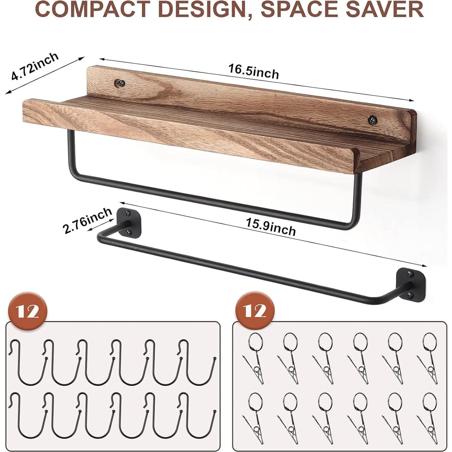 Organizador de Sombreros Hydermus con Estante Negro Carbonizado