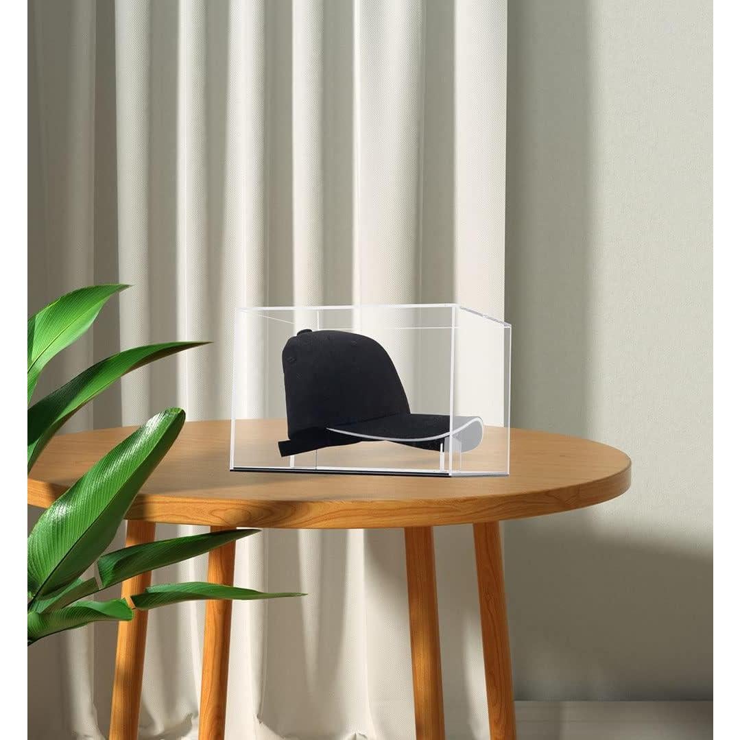 Estuche para exhibir gorras Qinry, acrílico UV, cuadrado