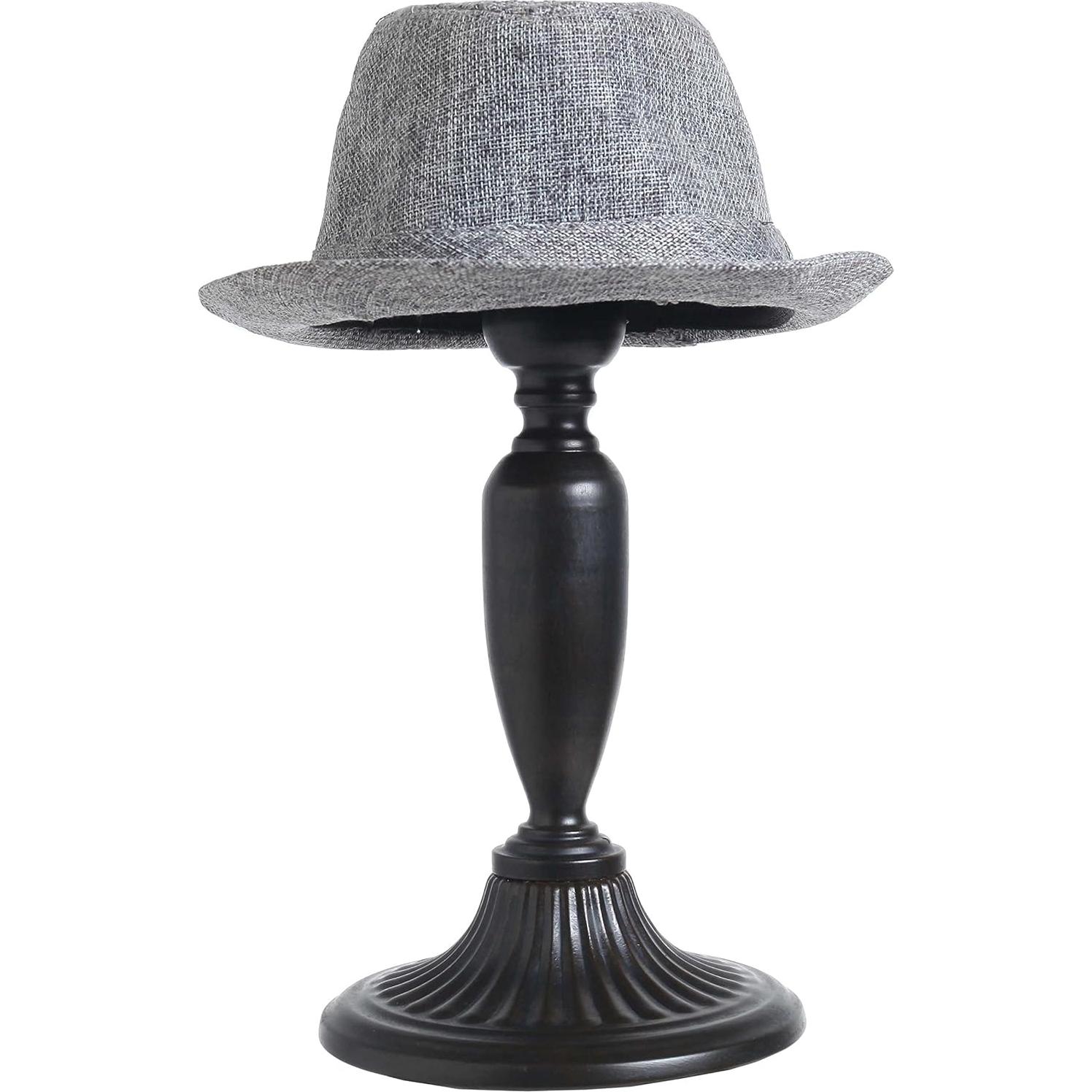 Soporte para Sombreros Vintage Owlgift Negro 33 cm Removible