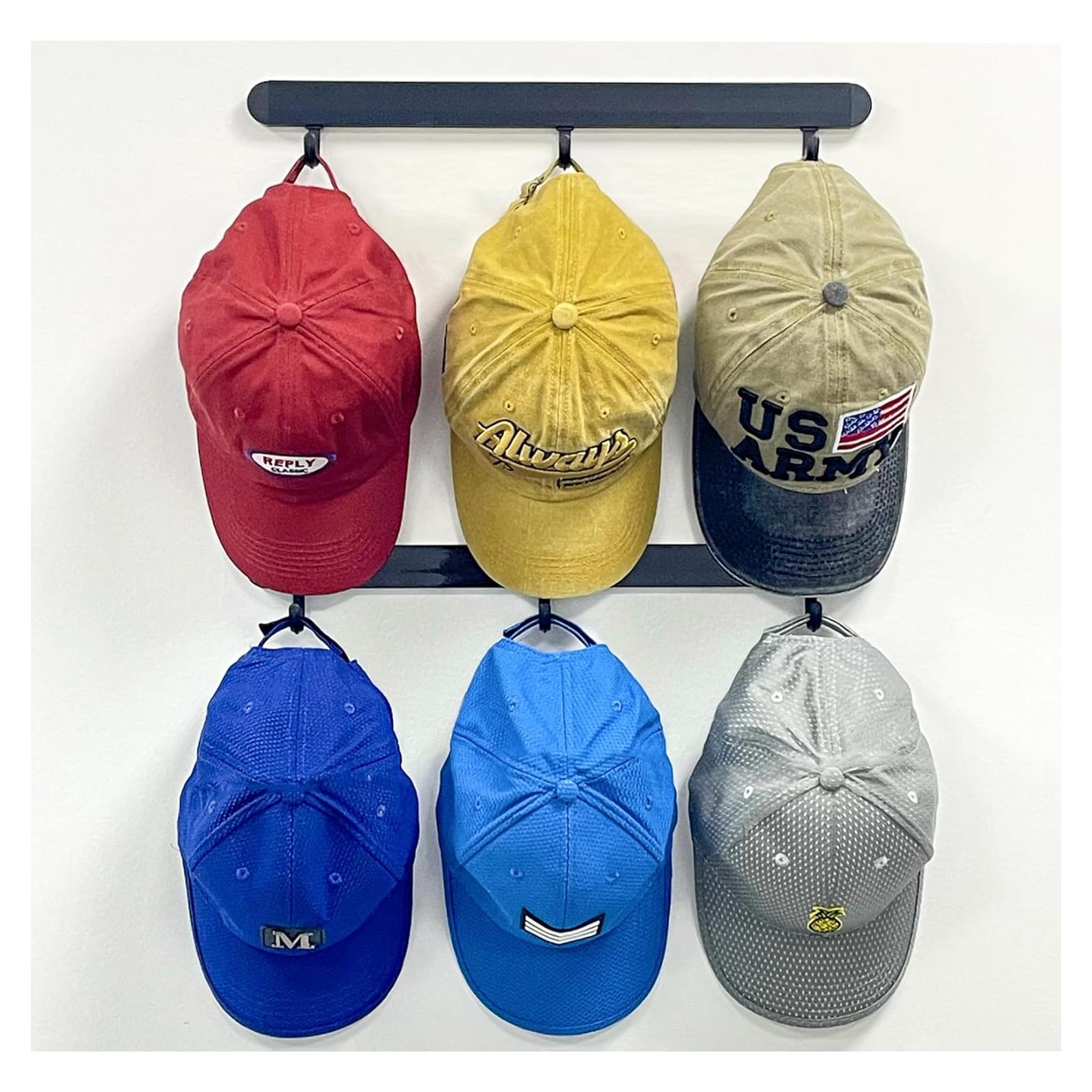 Organizador Adhesivo para Gorras ETOWIFA - Soporte Pared 18 Gorras