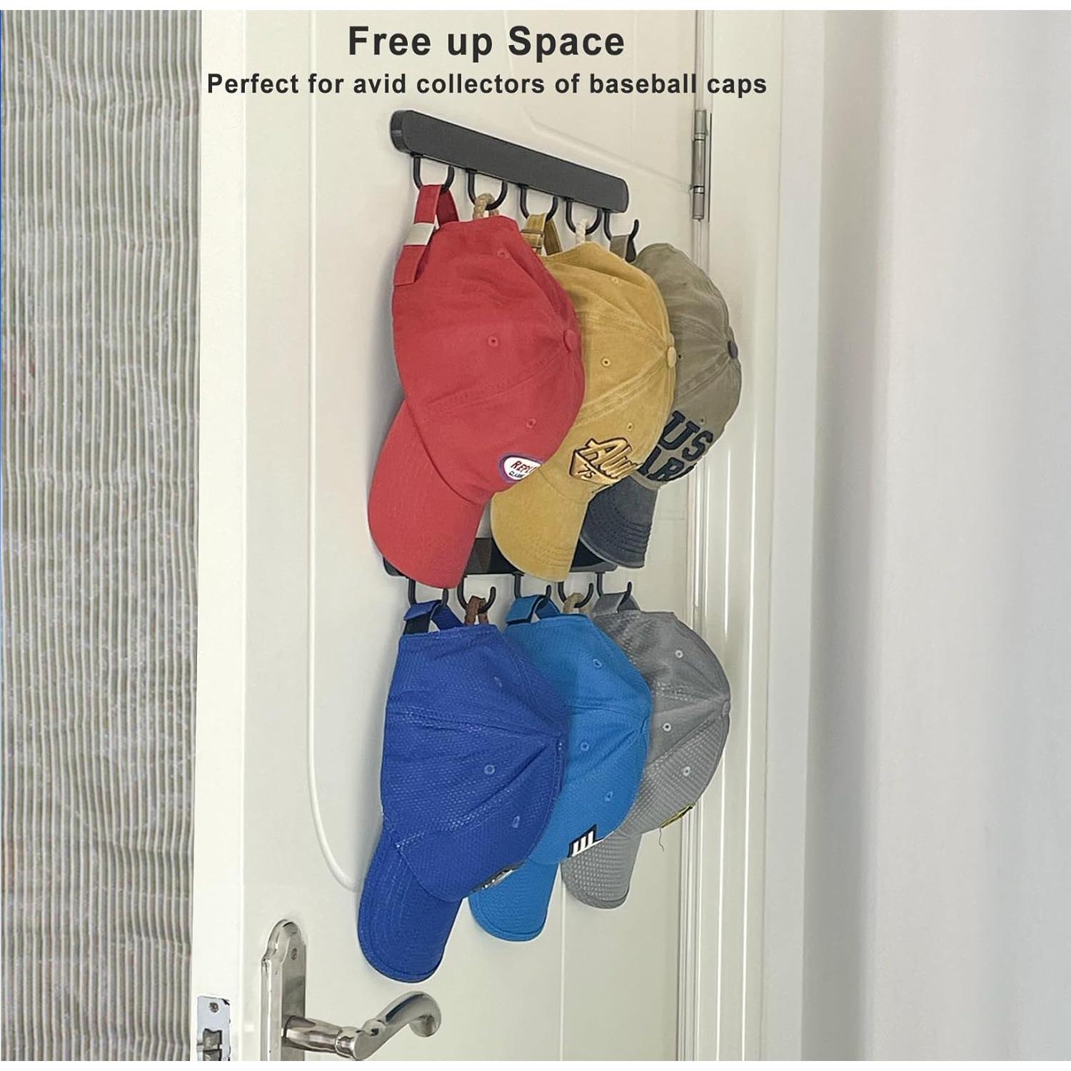 Organizador Adhesivo para Gorras ETOWIFA - Soporte Pared 18 Gorras