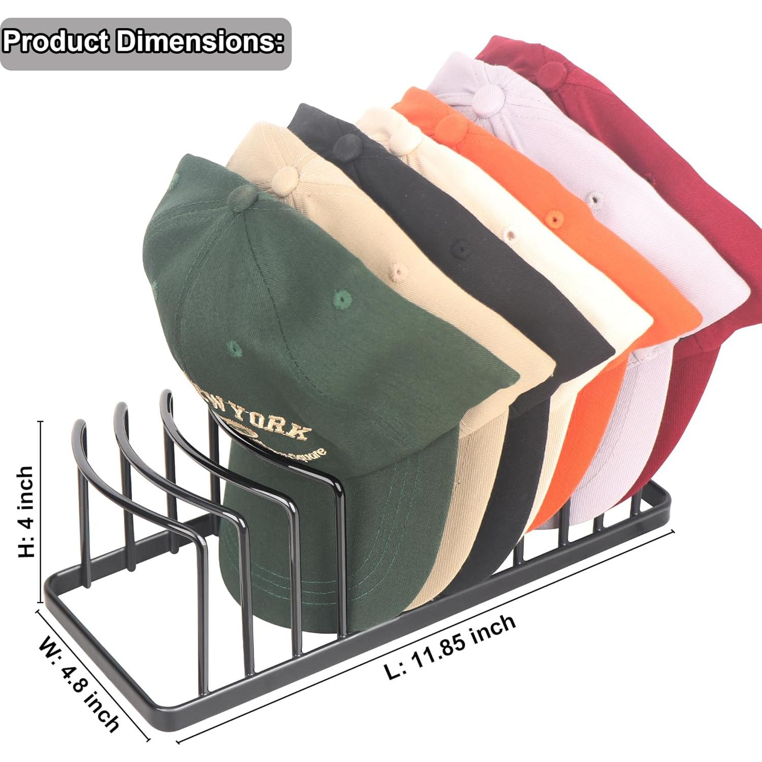 Soporte para Sombreros GallFould - Organizador de 2 Piezas Negro