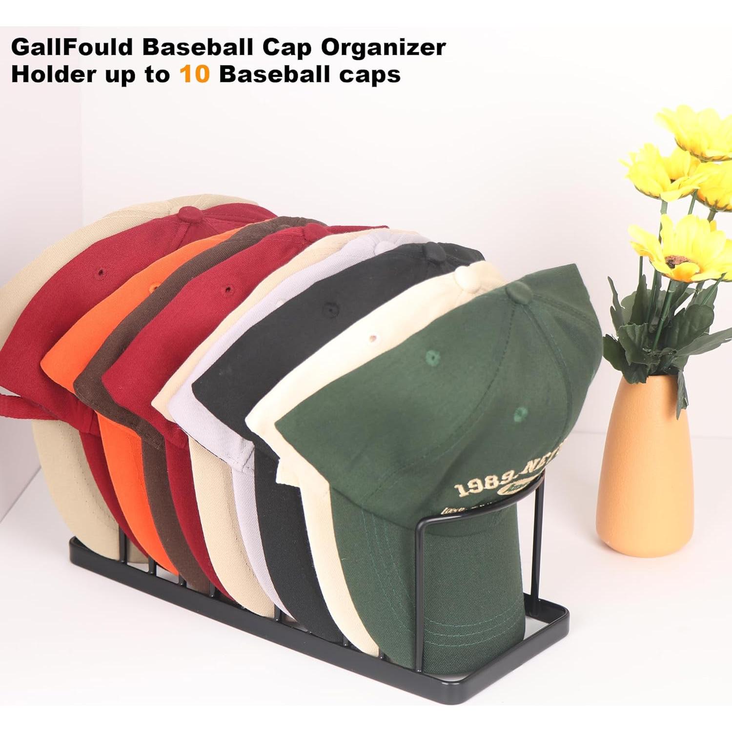 Soporte para Sombreros GallFould - Organizador de 2 Piezas Negro