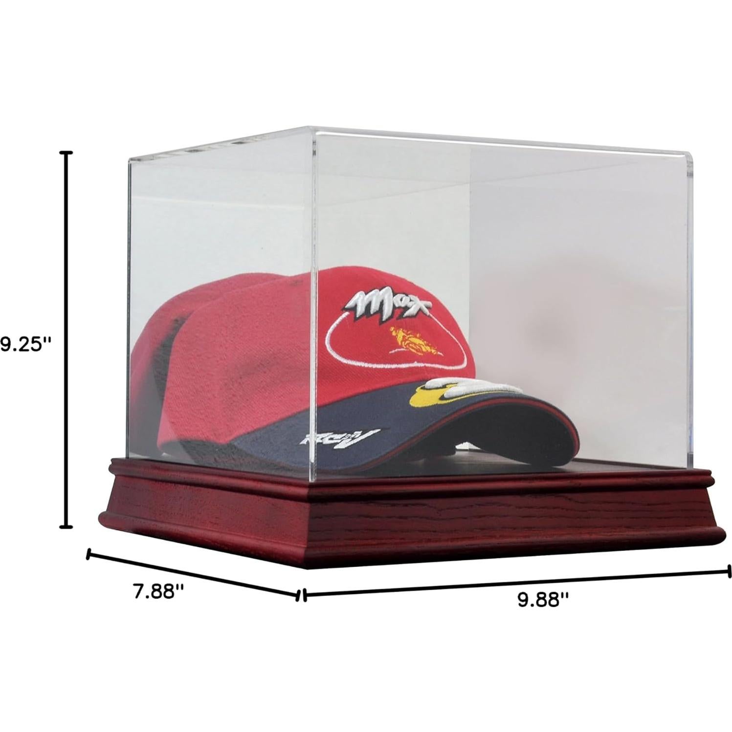 Estuche exhibidor de gorra de béisbol Polynex con espejo