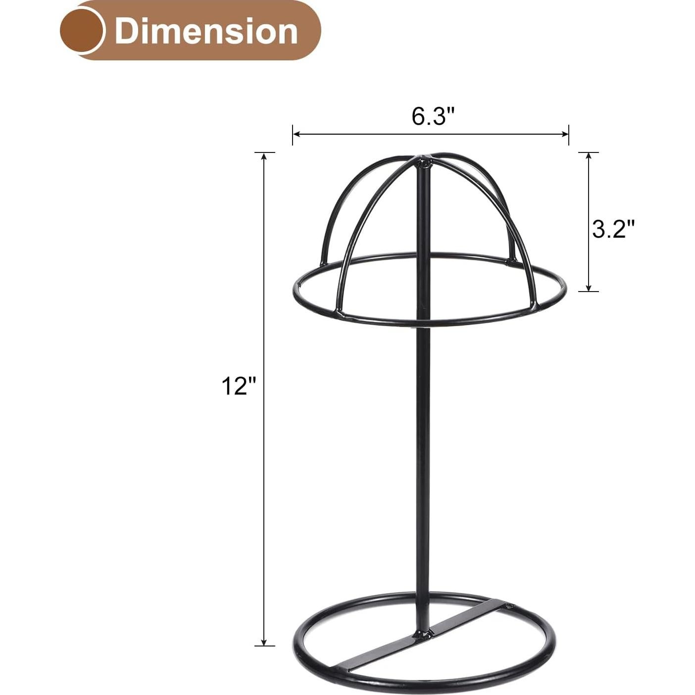 Soporte de Sombreros uxcell de Metal Negro 30 cm - 2 Piezas