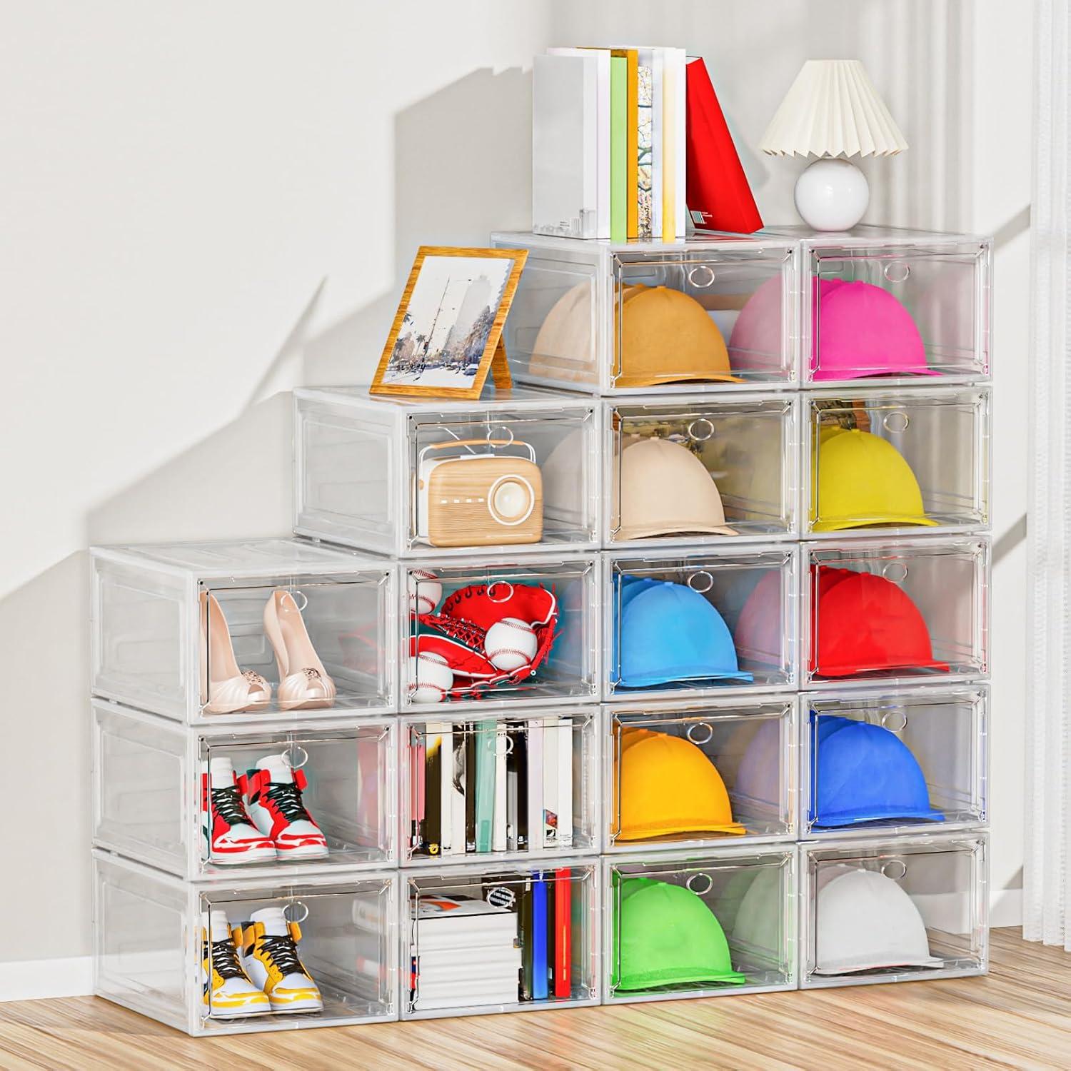 Caja Organizadora de Sombreros YKLSLH - 6 Unidades, 34x26.9x19.1 cm, Blanco