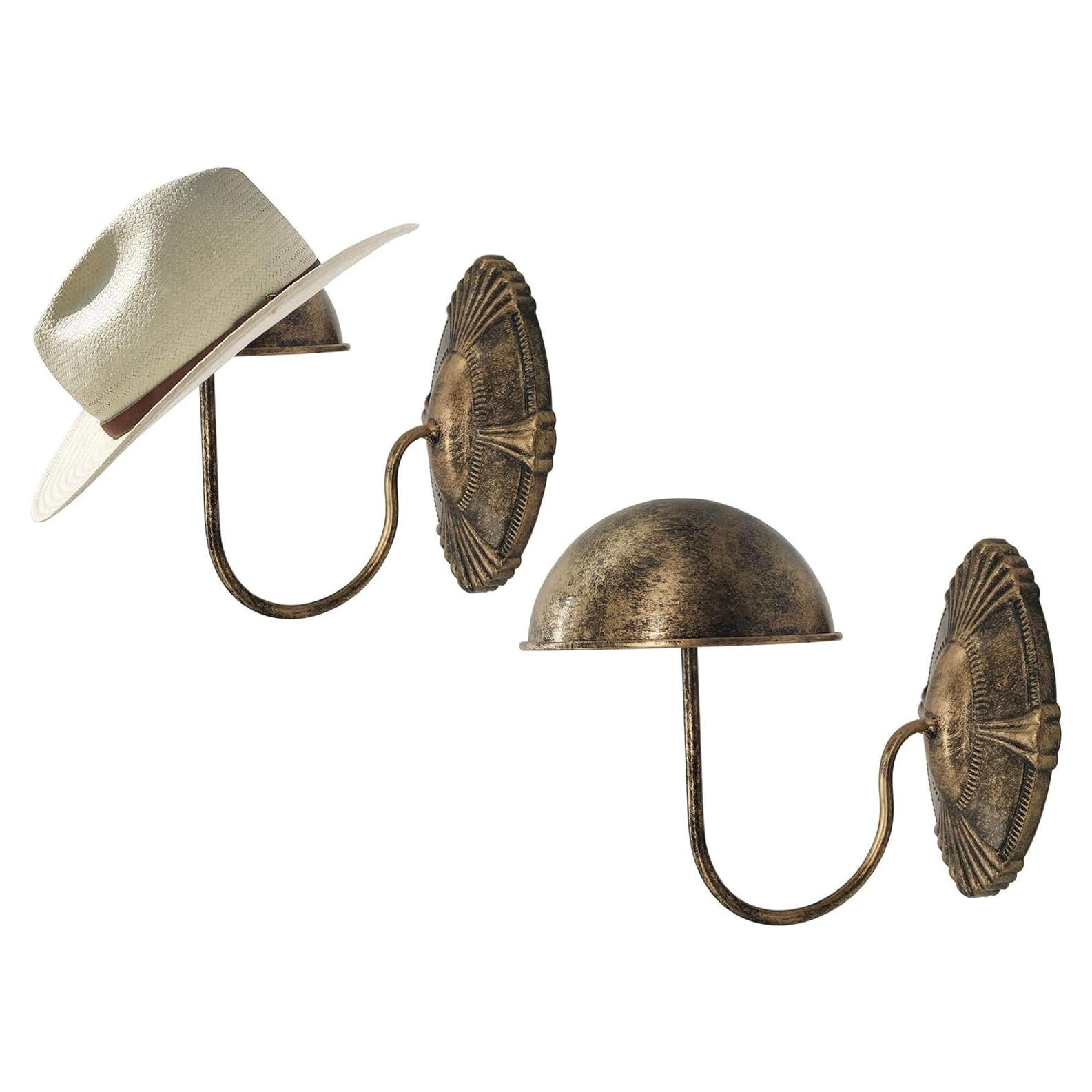 Soporte de Pared Vintage para Sombreros Owlgift - Juego de 2