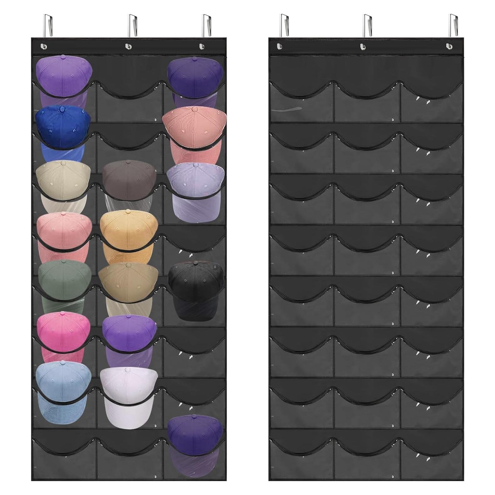 Organizador de Sombreros BiCINE 24 Bolsillos Colgante Negro