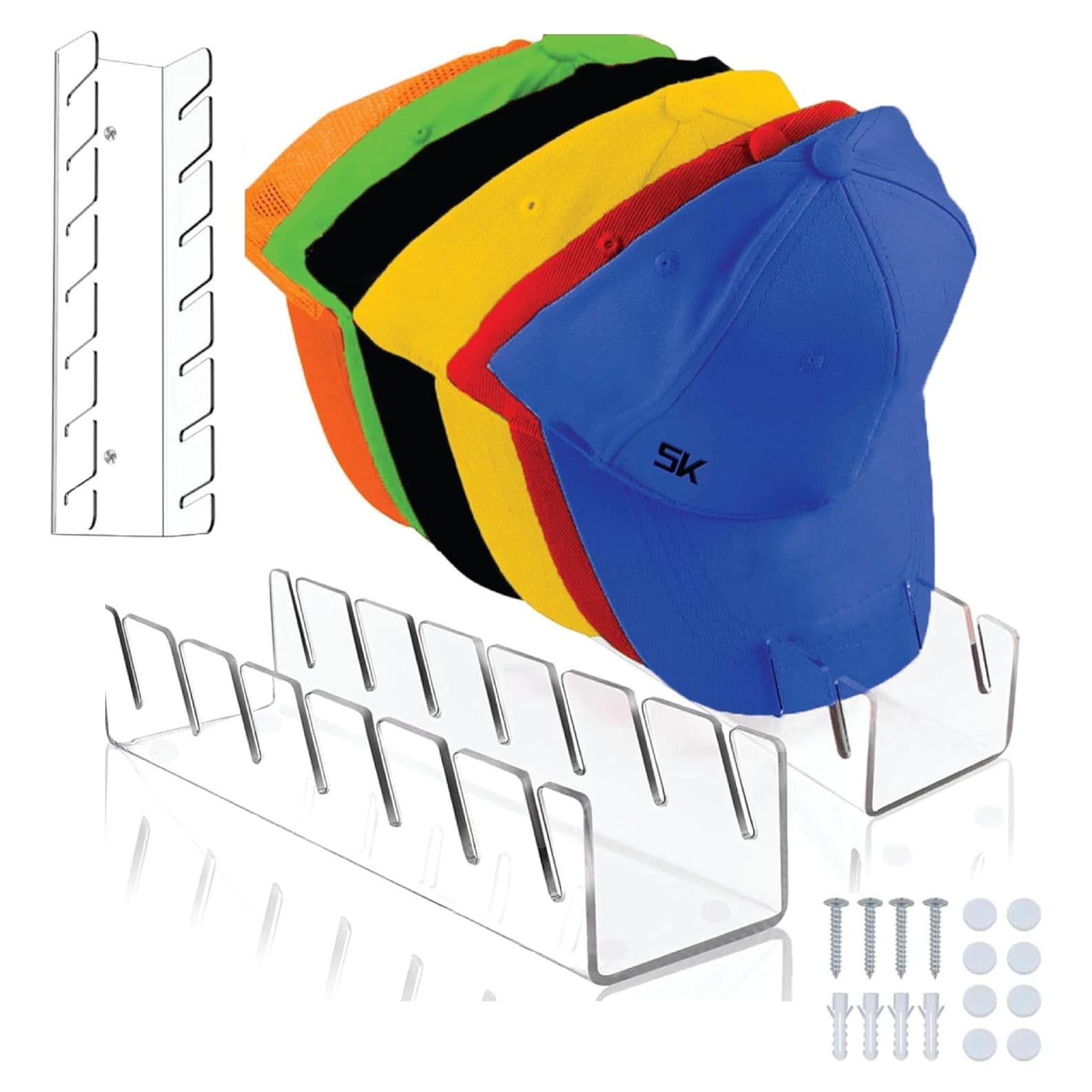 Organizador de Sombreros SK 2 Piezas Acrílico Transparente