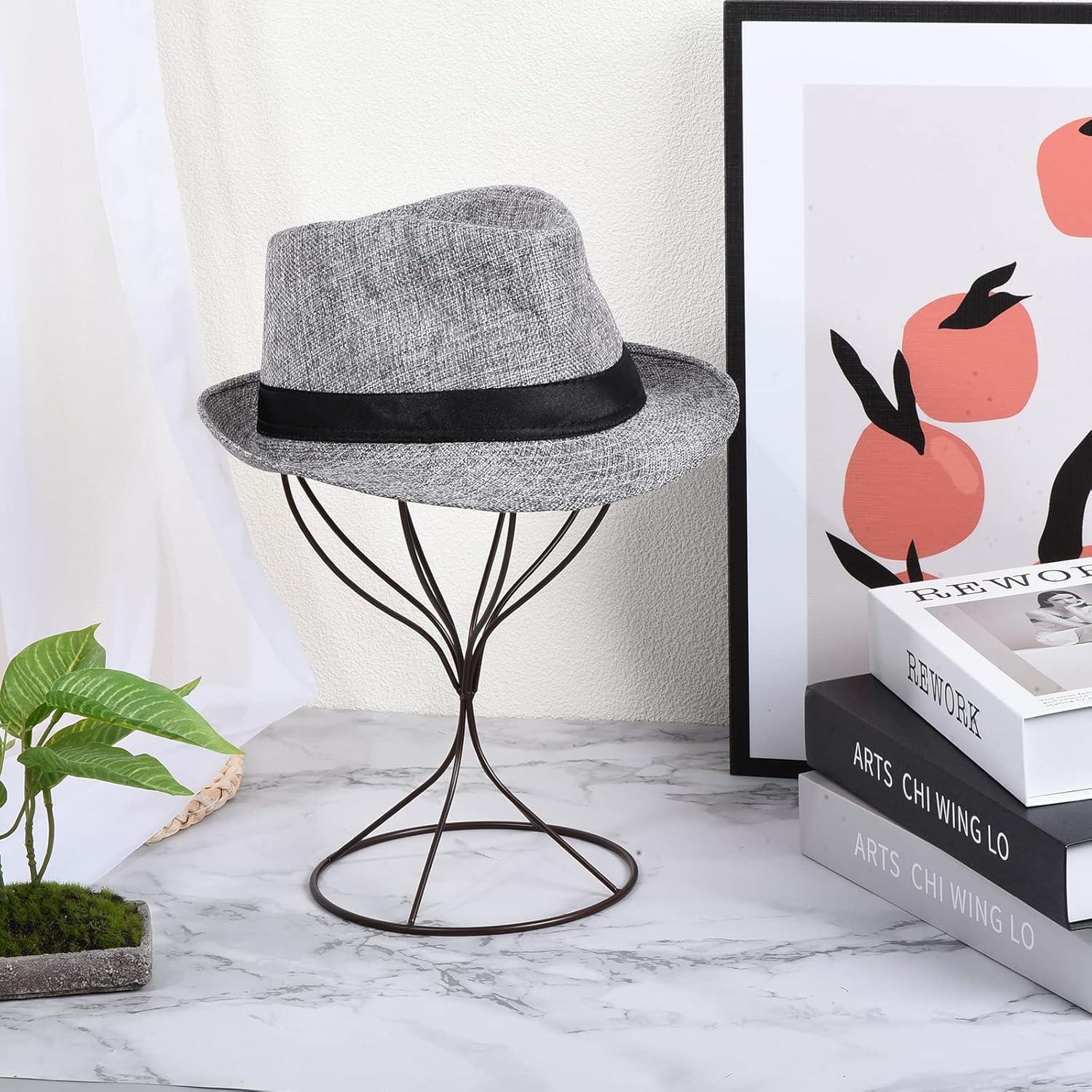 Soporte de Exhibición de Sombreros uxcell Bronce 32 cm