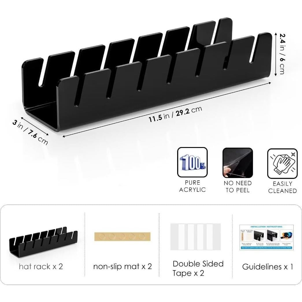 Soporte para Sombreros OAPRIRE - Organizador de Gorras 2 Piezas