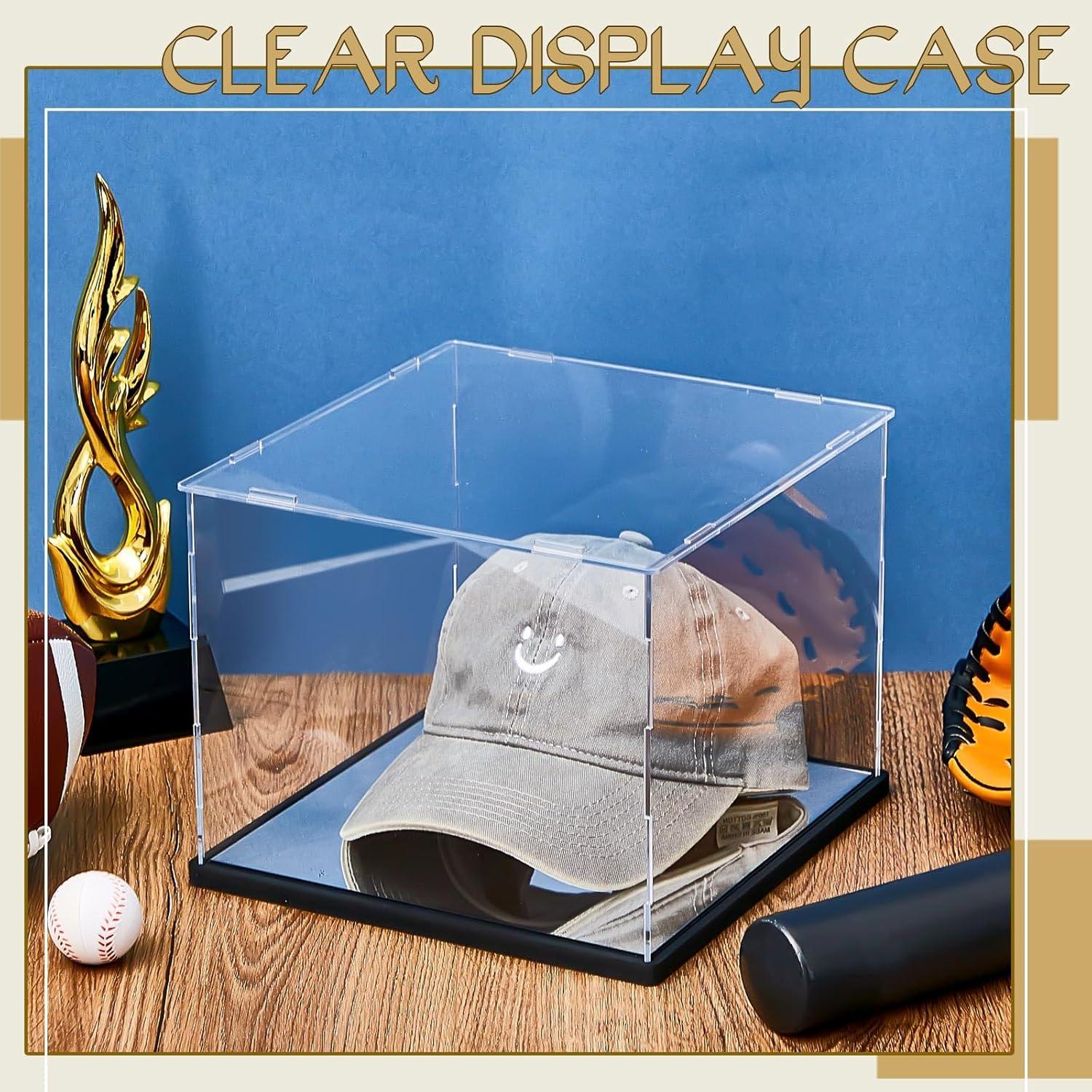 Caja de exhibición de sombreros Barydat acrílico 24.4x23.6x18.5 cm