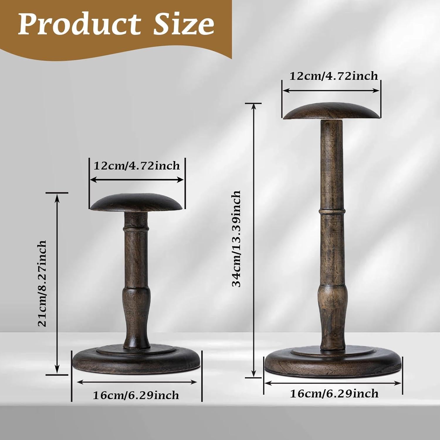 Soporte para Sombreros Vintage CHADWICK de Madera 21 cm