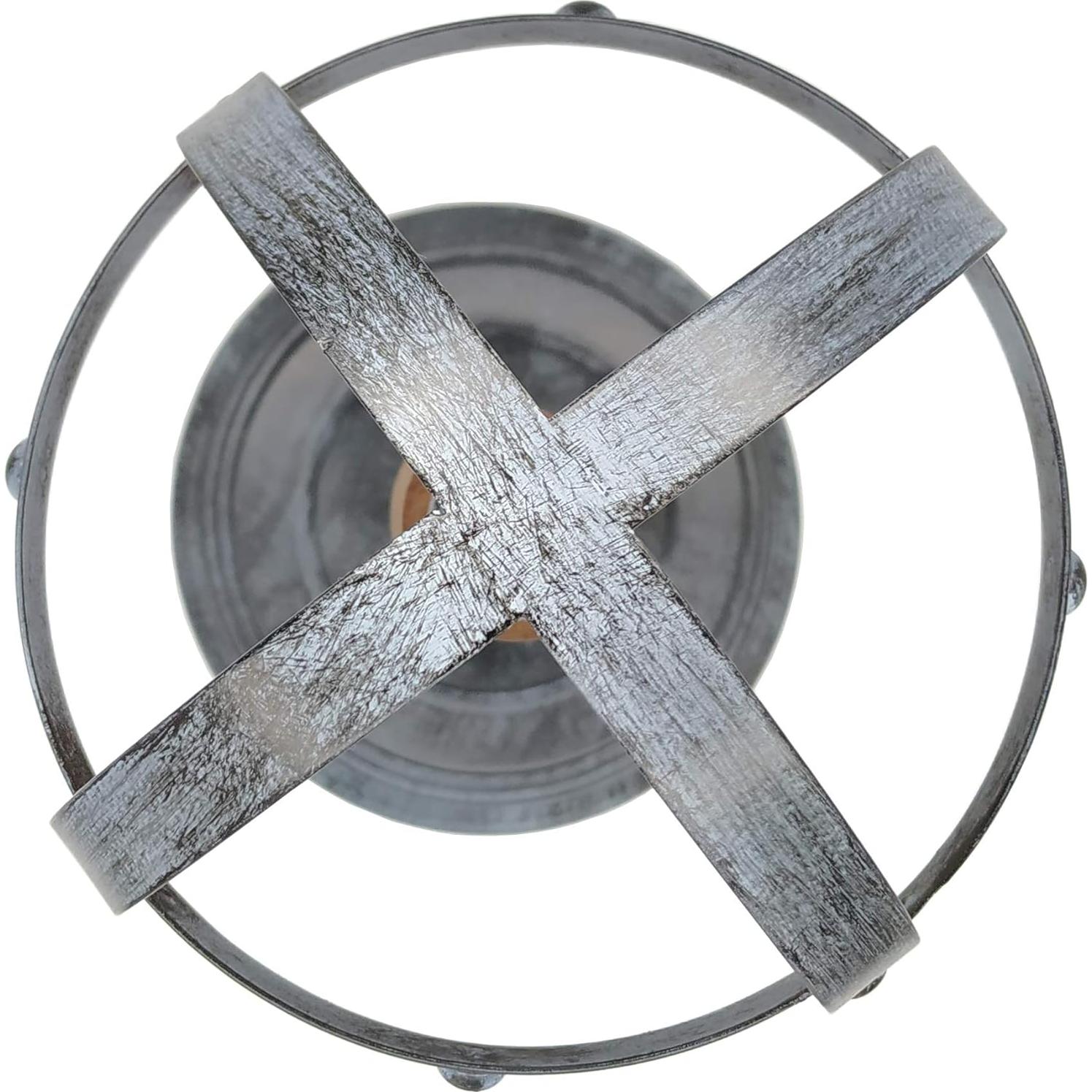 Soporte para Sombreros Owlgift de Metal y Madera Rústica 45.7 cm