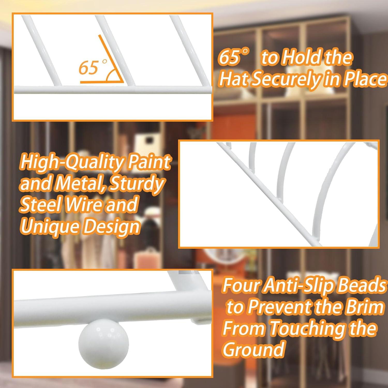 Soporte para Gorras Blissluck TMJ04 de Metal para 7 Gorras