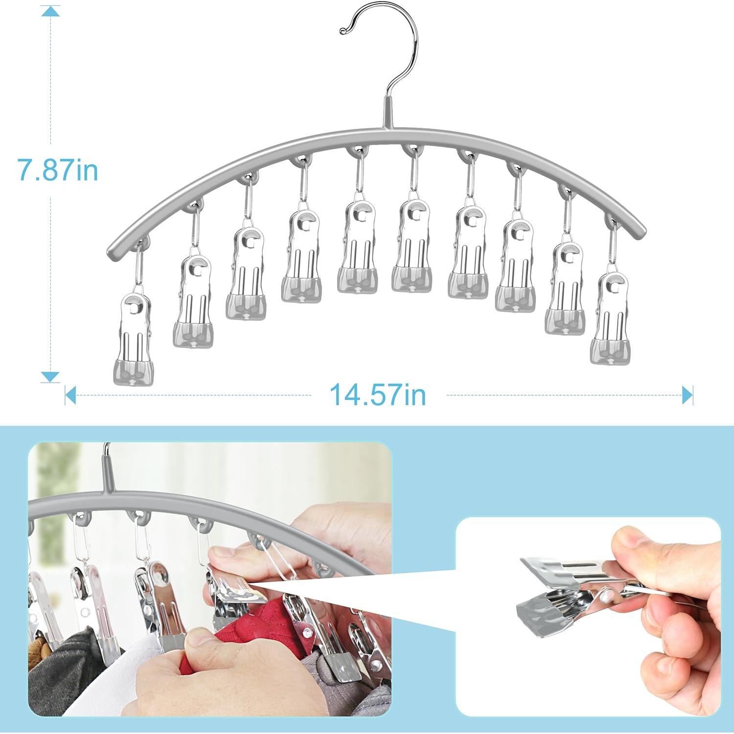 Perchas para Sombreros Cuipingoo 2 Pack Gris Ahorra Espacio