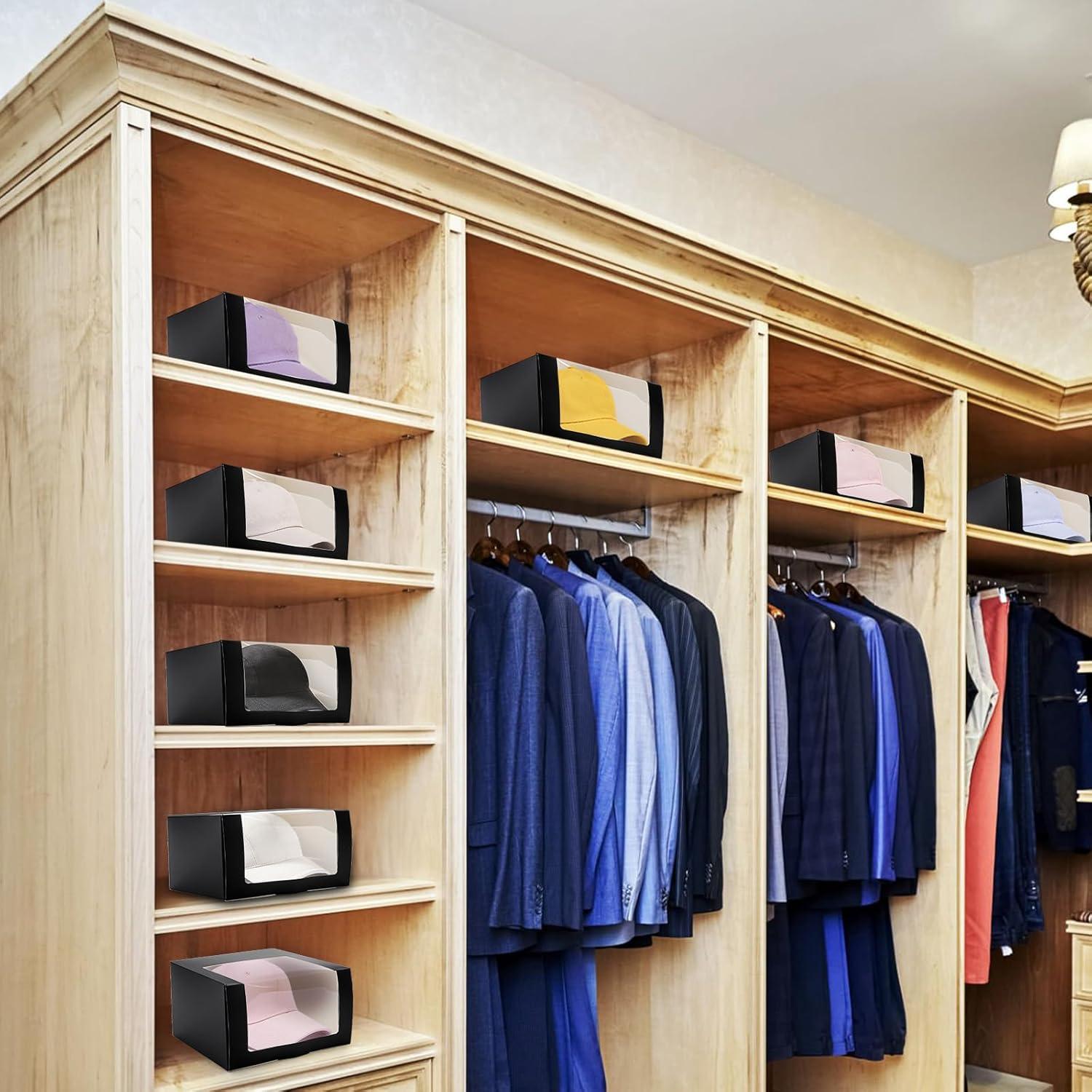 Cajas de Regalo Negras Peohud para Sombreros - 25 Unidades