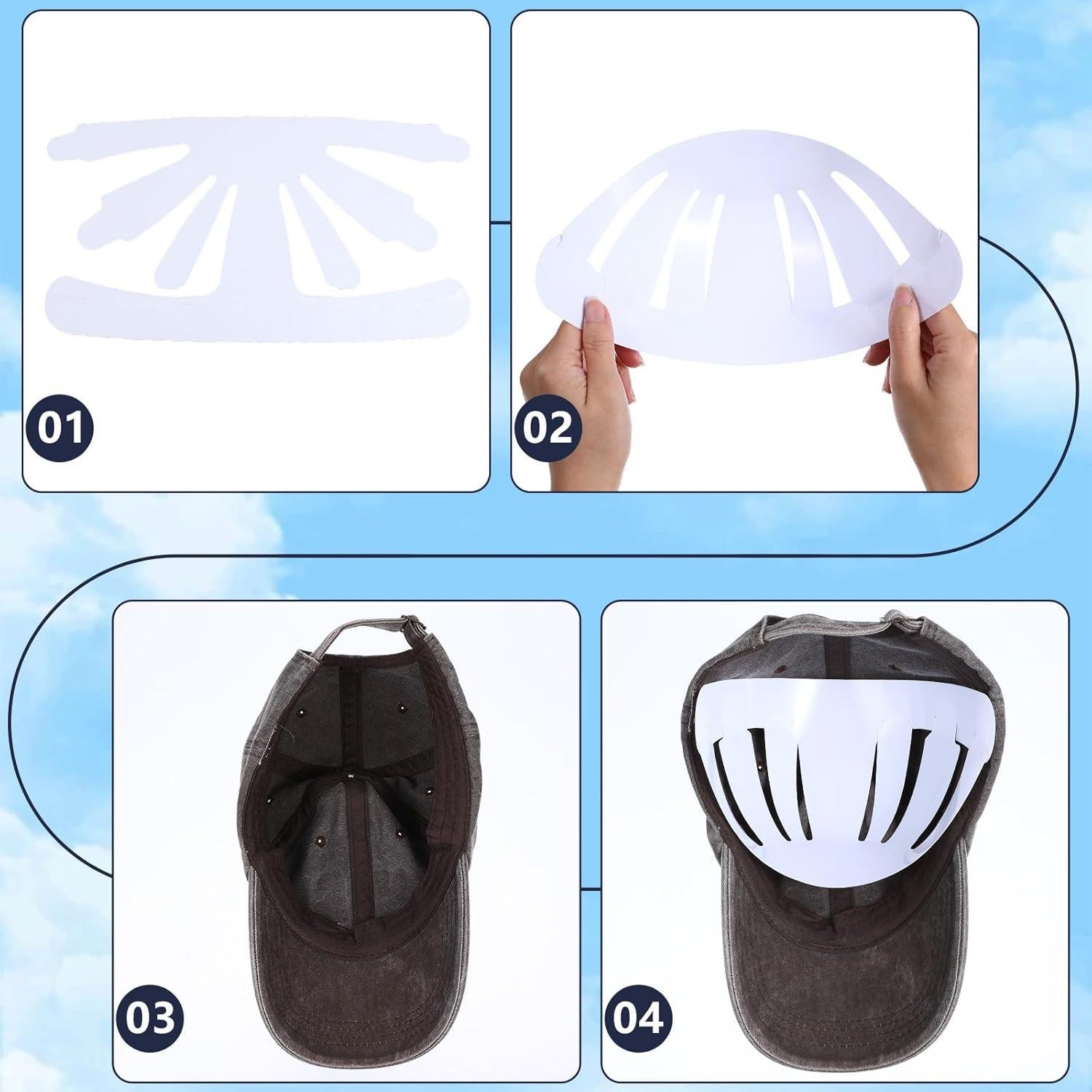 10 Inserciones para Gorras de Béisbol Simarro - Soporte Universal