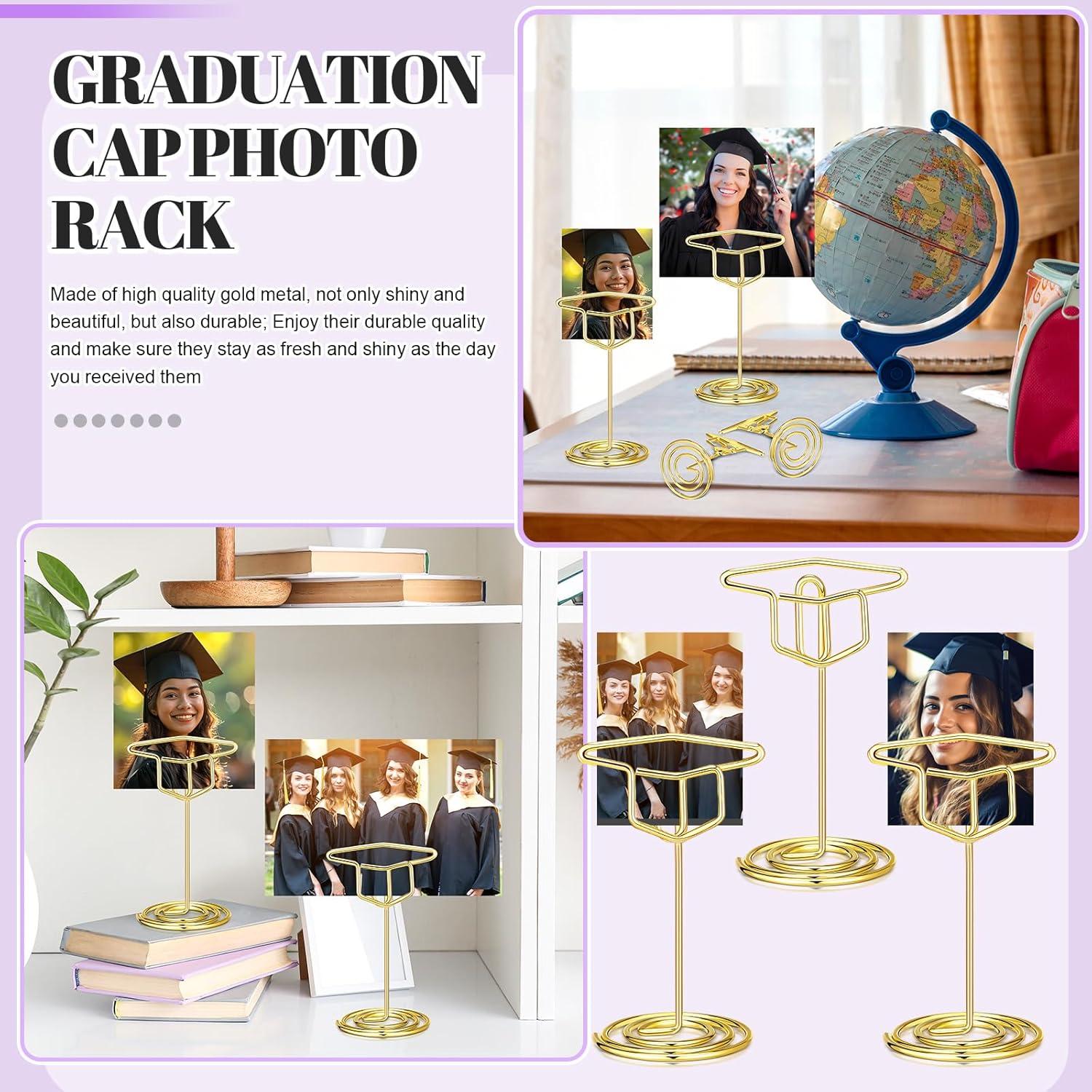 Soportes de Fotos de Graduación Dorados Rtteri - 30 Pcs 5.08 cm