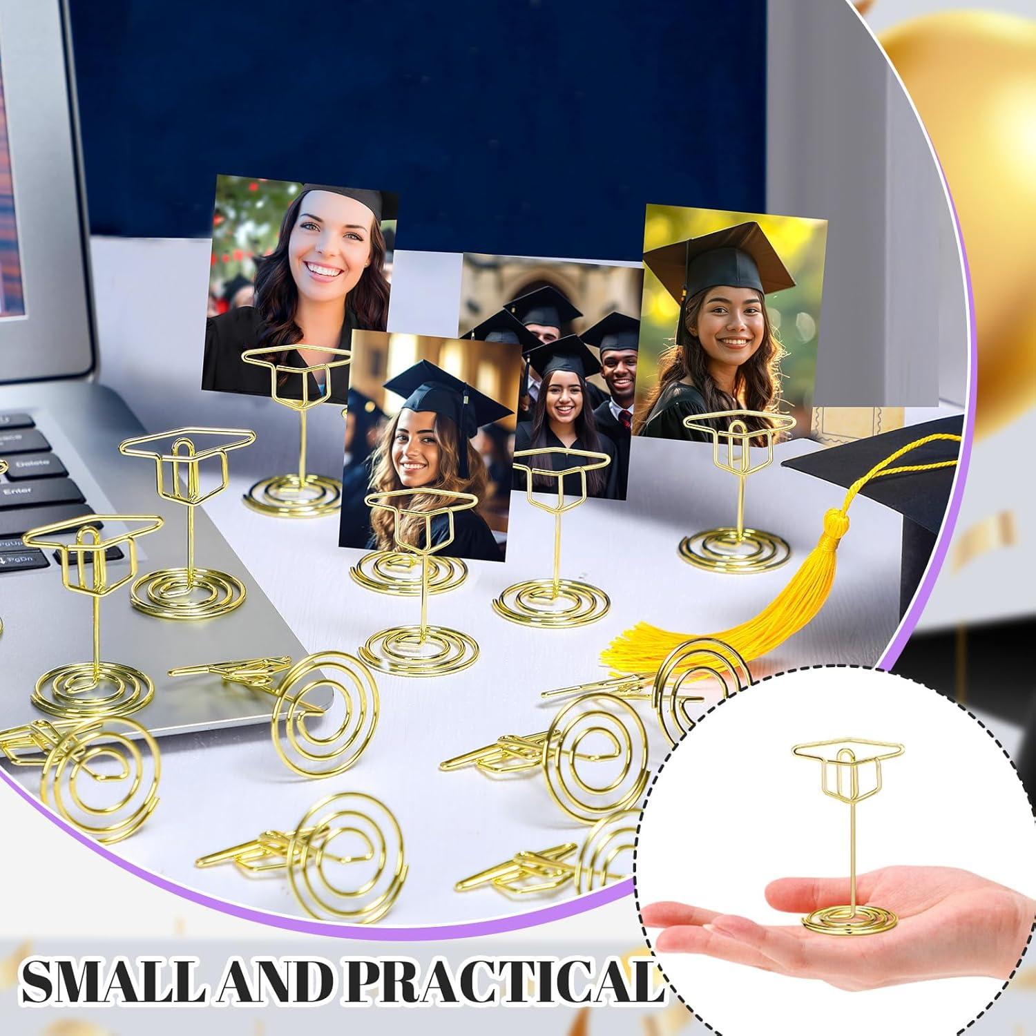 Soportes de Fotos de Graduación Dorados Rtteri - 30 Pcs 5.08 cm