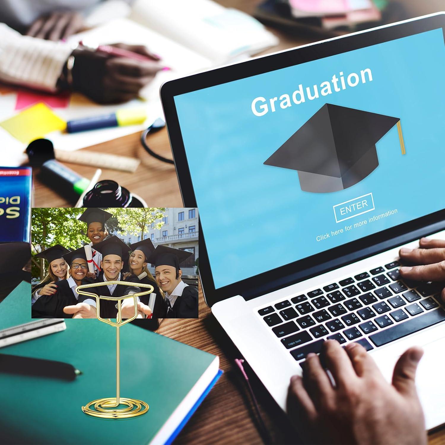 Soportes de Fotos de Graduación Dorados Rtteri - 30 Pcs 5.08 cm