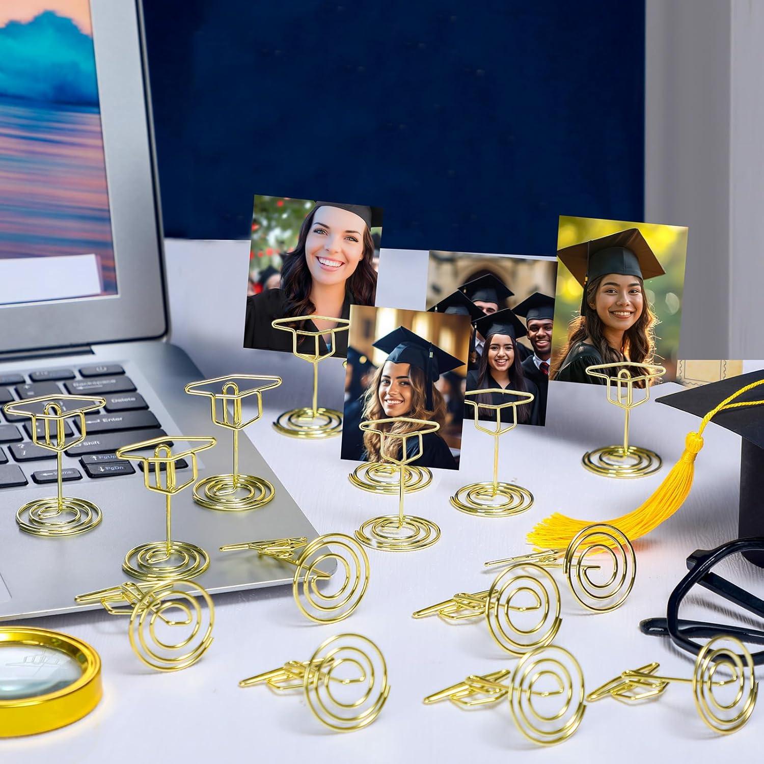 Soportes de Fotos de Graduación Dorados Rtteri - 30 Pcs 5.08 cm
