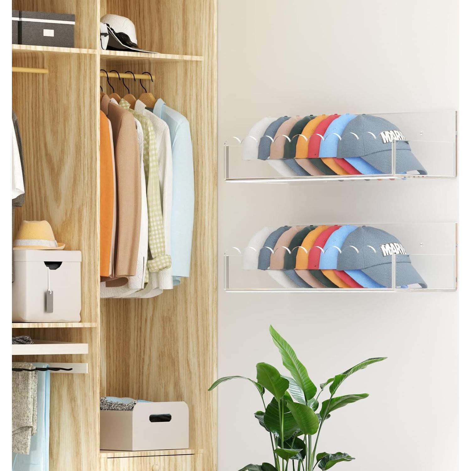 Organizador de Gorras de Béisbol YUNEASELF Acrílico Transparente