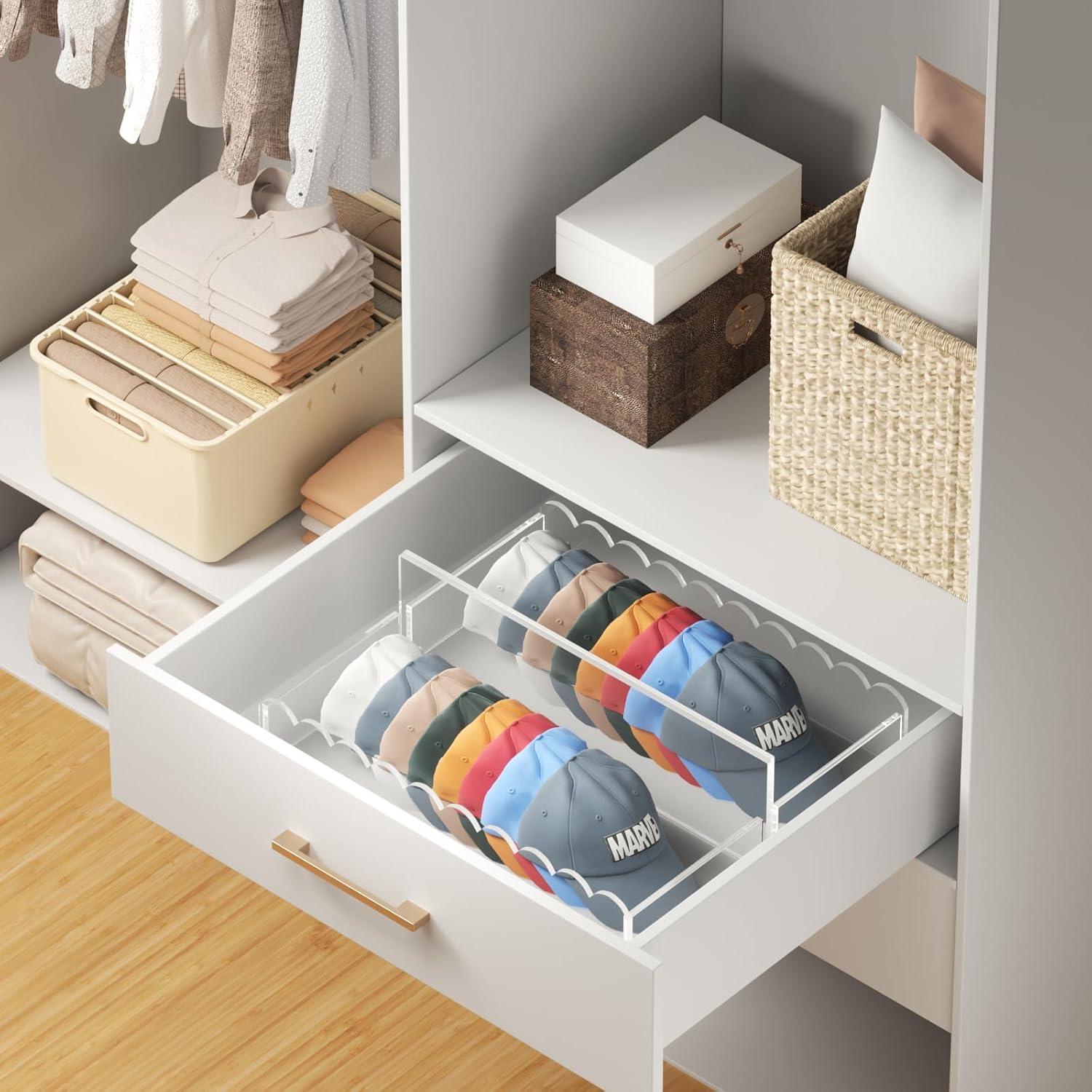 Organizador de Gorras de Béisbol YUNEASELF Acrílico Transparente