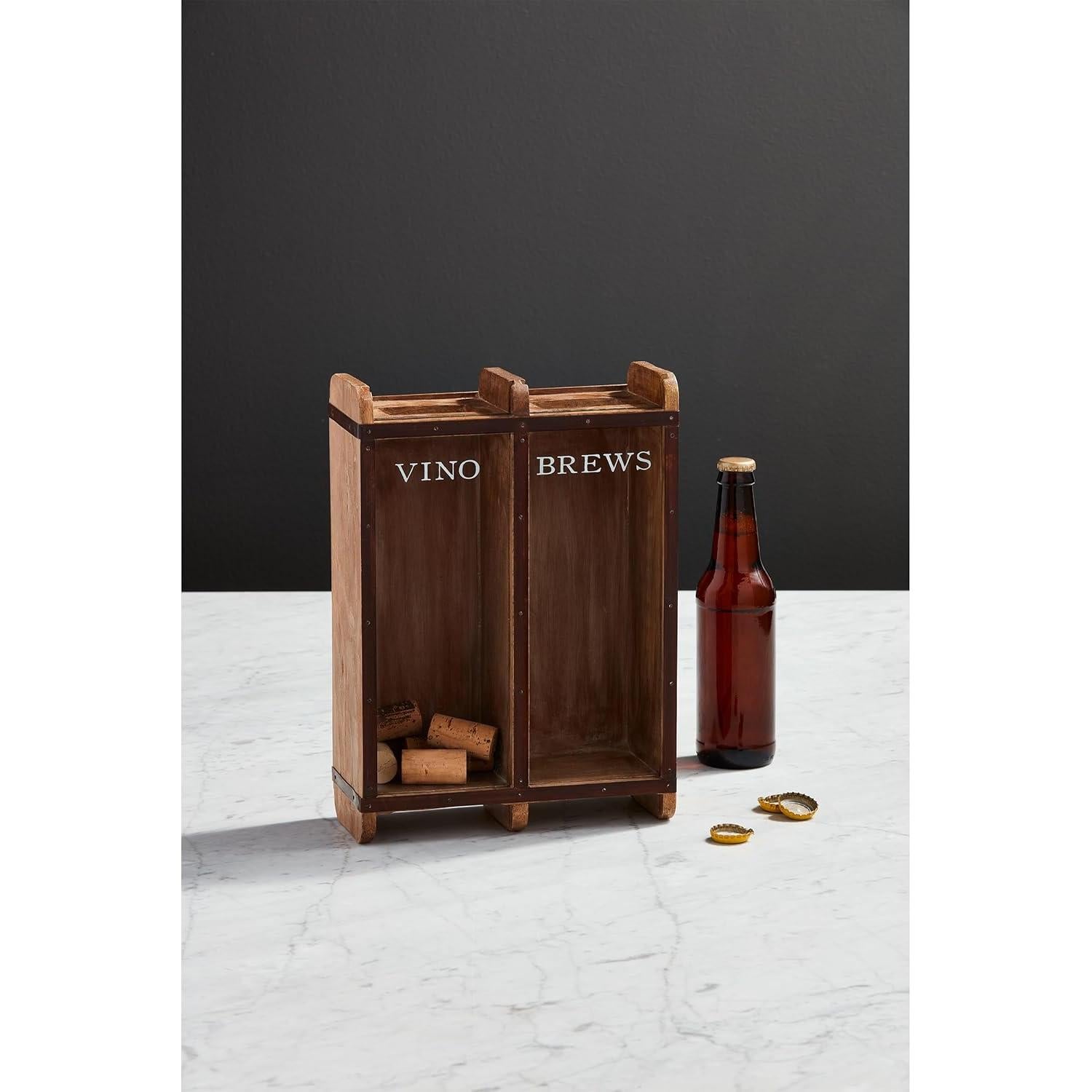 Exhibidor de Tapas y Corchos Mud Pie 31.75x22.86 cm Madera