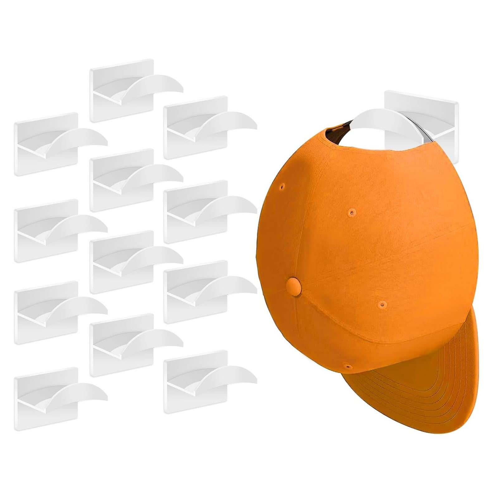Ganchos Adhesivos para Sombreros Qteeyou 12 PCS Blanco