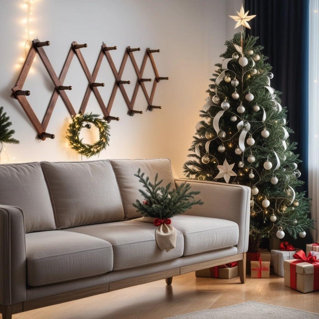 Perchero de Sombreros SCUNDA para Pared 16 Ganchos Madera