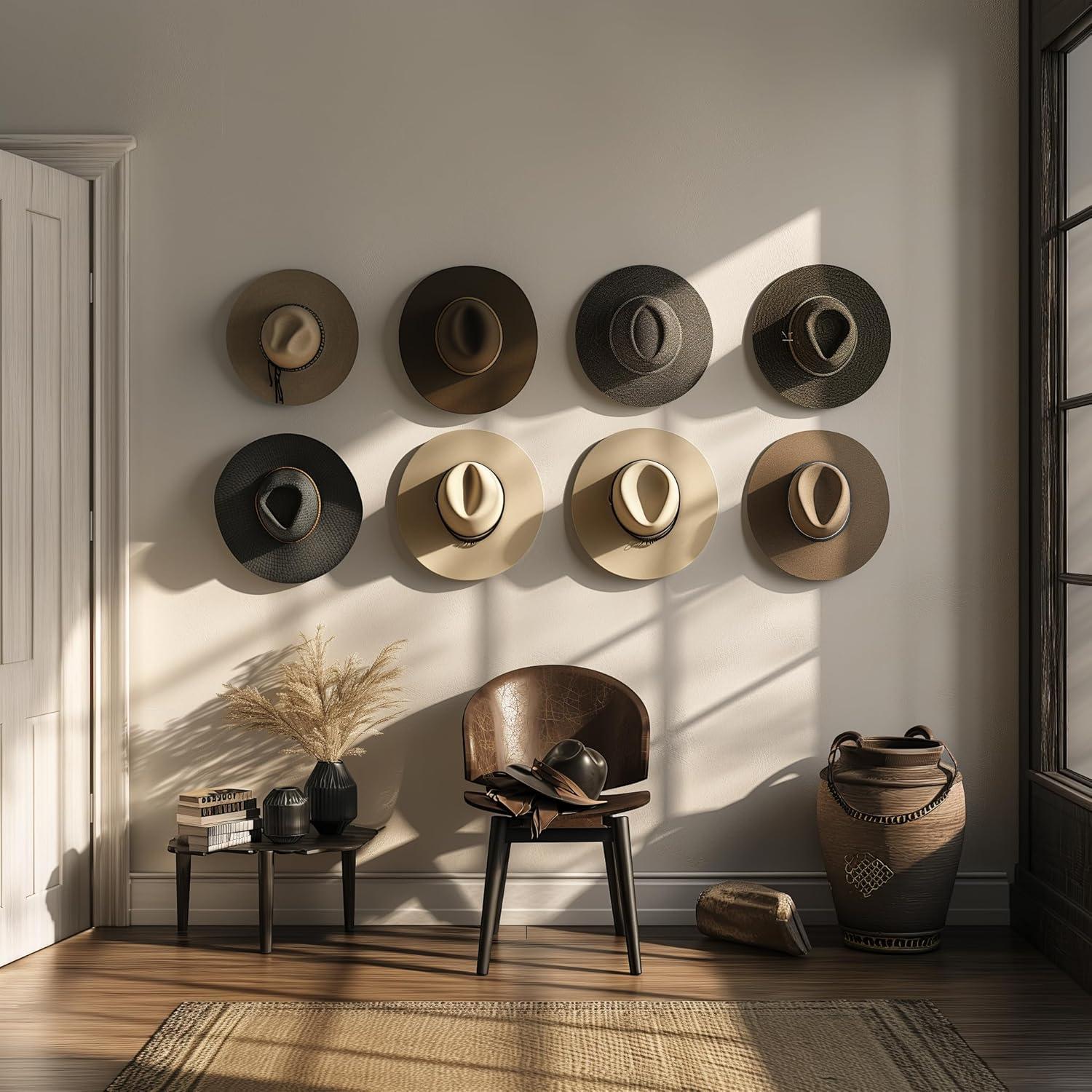 Ganchos Adhesivos para Sombreros Modern JP - Paquete de 6