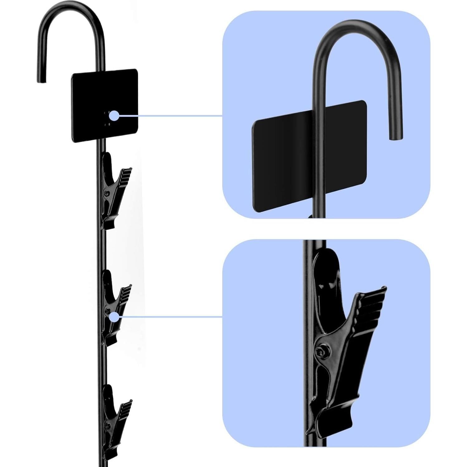 Tiras de Exhibición Colgantes HawHawToys - 4 Soportes de Metal 78.74 cm