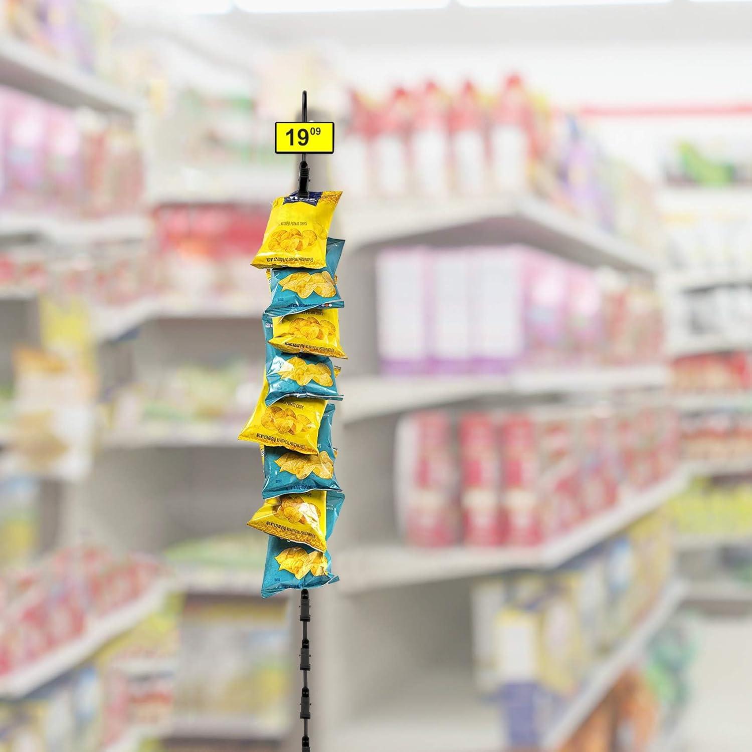 Tiras de Exhibición Colgantes HawHawToys - 4 Soportes de Metal 78.74 cm