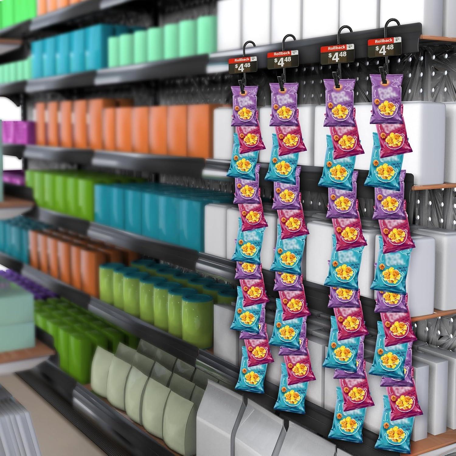 Tiras de Exhibición Colgantes HawHawToys - 4 Soportes de Metal 78.74 cm