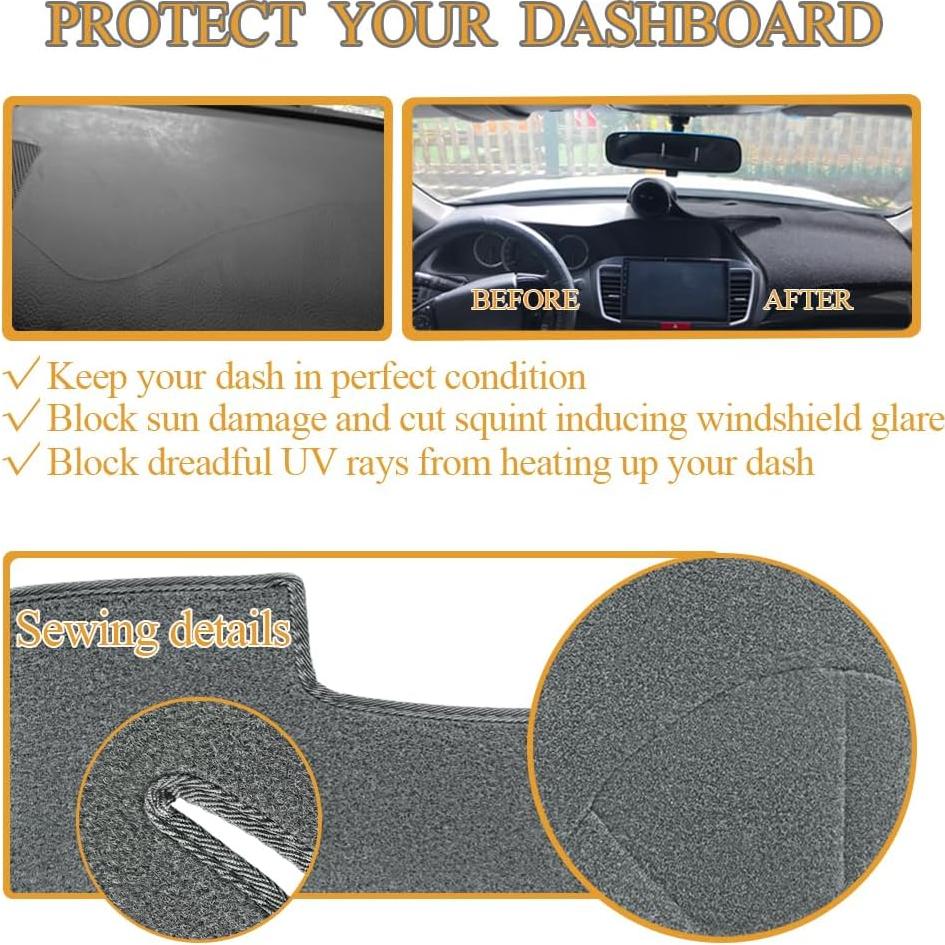 Funda de tablero AKMOTOR para Buick Lesabre Gris oscuro