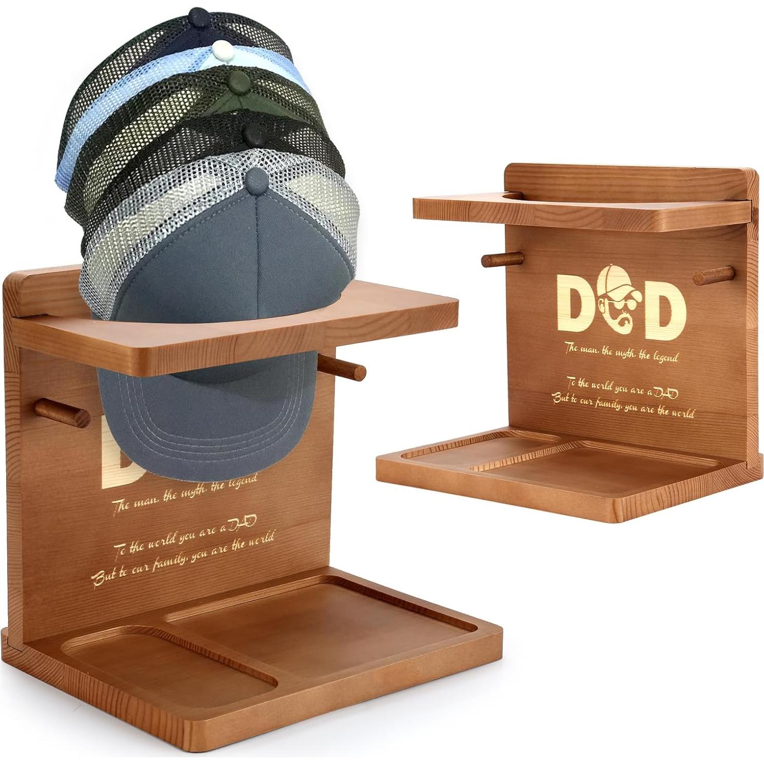 Soporte de Exhibición para Sombreros de Madera Sovyime