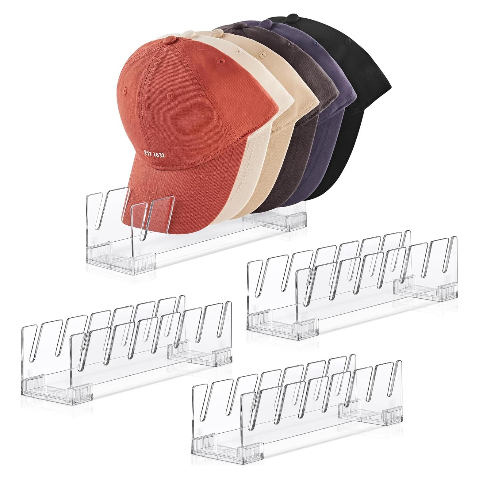 Soporte Organizador de Sombreros SMARTAKE 4 Piezas para 28 Gorras