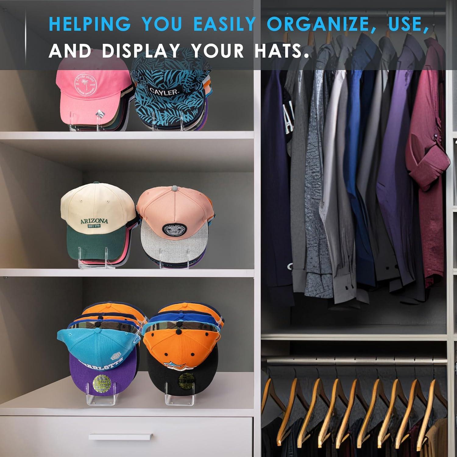 Soporte para Gorras Forzacx Acrílico Transparente 2 Piezas