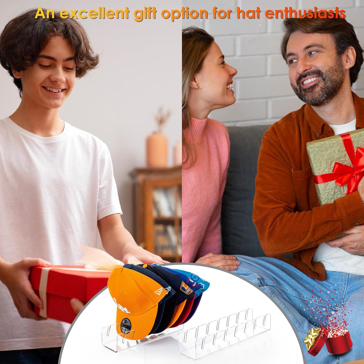 Soporte para Gorras Forzacx Acrílico Transparente 2 Piezas